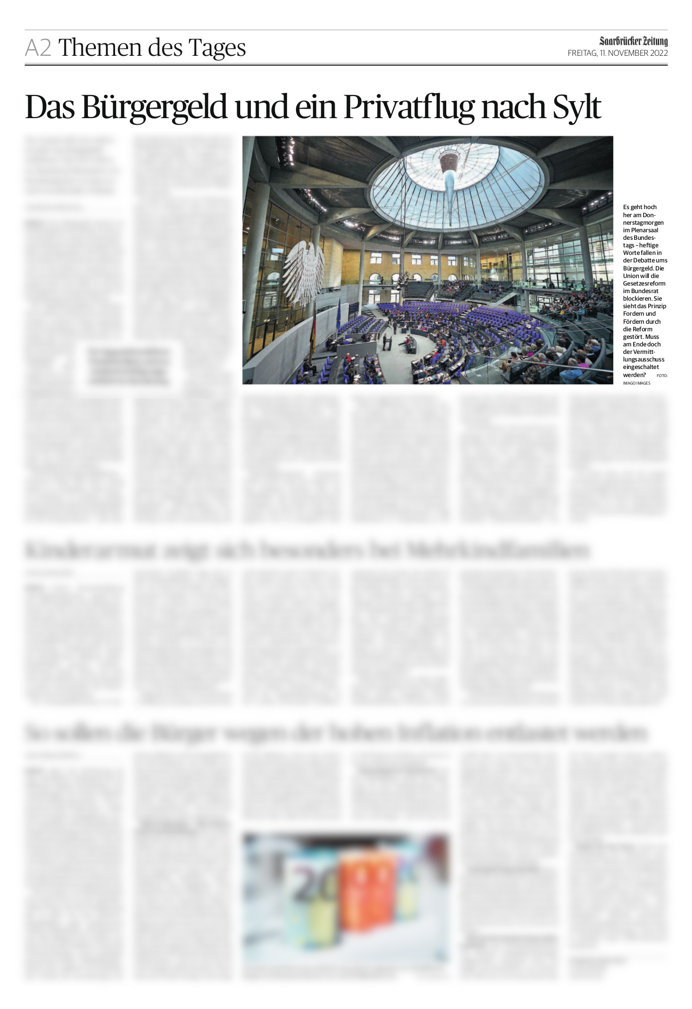 11.2022 Saarbrücker Zeitung